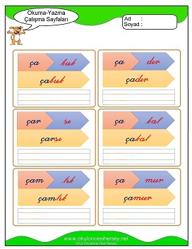 ç sesi Çalışma Sayfaları